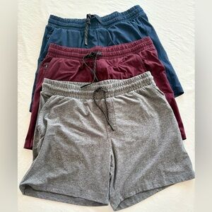 Set of 3 Bearbottom Tech Athletic Shorts 5.5 inseam, size L